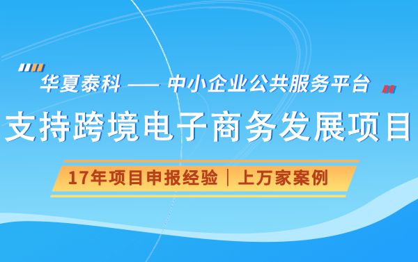 2024年支持跨境电子商务发展项目申报奖励(图1)